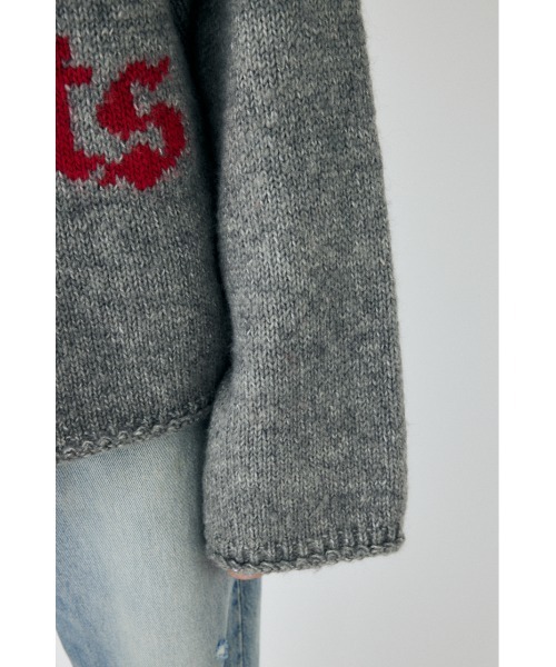 MOUSSY ニット セーター KNITTED WORDS レディース : ZOZOTOWN