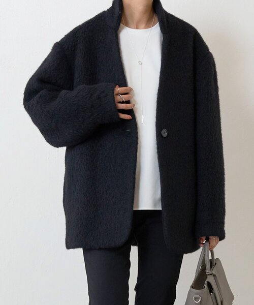 BEARDSLEY（ビアズリー） ステンカラーコート コート アルパカ