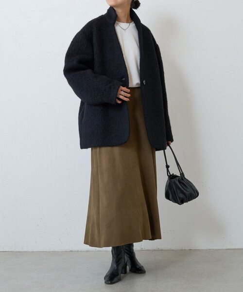 BEARDSLEY（ビアズリー） ステンカラーコート コート アルパカ