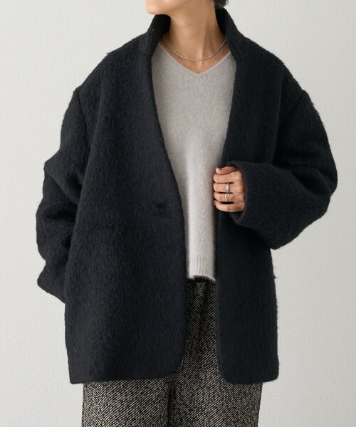 BEARDSLEY（ビアズリー） ステンカラーコート コート アルパカ