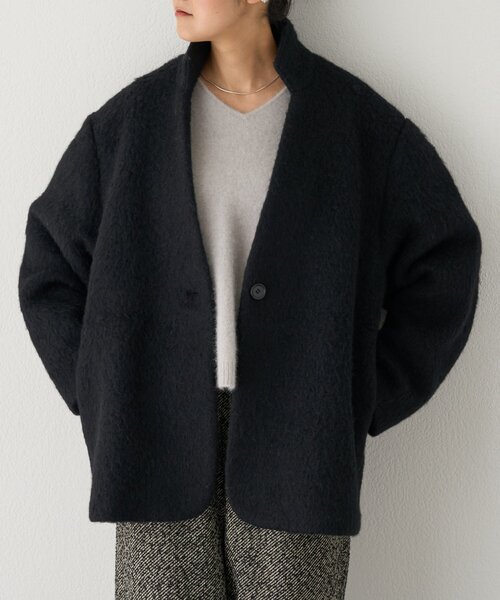 BEARDSLEY（ビアズリー） ステンカラーコート コート アルパカ