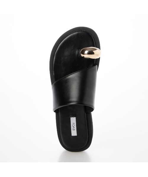 「EVOL」 フラットサンダル M ブラウン レディース_画像5