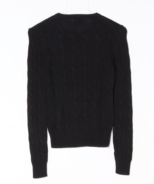 Ralph Lauren ブラック ケーブルニットセーター POLO RALPH LAUREN（ポロ・ラルフローレン） セーター ニット ケーブル