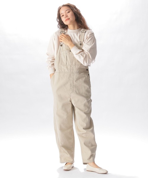niko and…（ニコアンド） オーバーオール MEDIUM ベージュ レディース