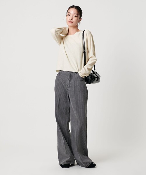 tシャツ コットンポリエステル ラメロングスリーブカットソー レディース | BEAUTY＆YOUTH UNITED ARROWS | 11