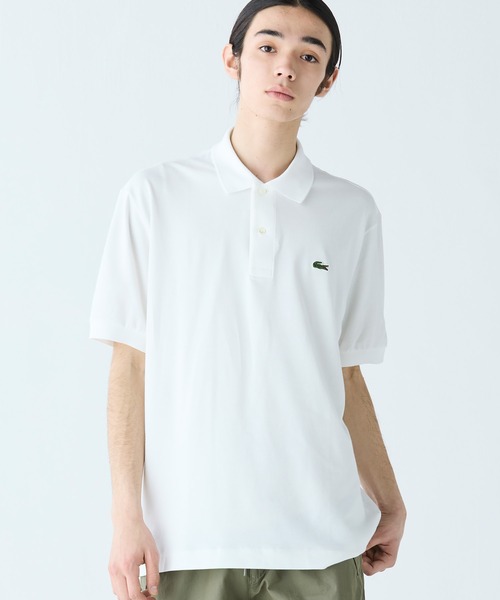 「LACOSTE」 半袖ポロシャツ M ピンク メンズの画像