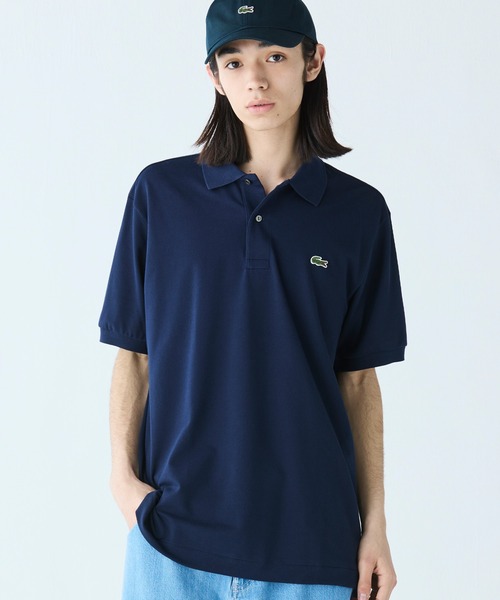 「LACOSTE」 半袖ポロシャツ M ピンク メンズの画像