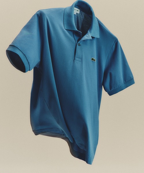 「LACOSTE」 半袖ポロシャツ M ピンク メンズの画像