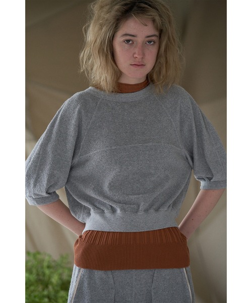 「UNFIL」 半袖カットソー 0 ナチュラル レディース_画像3