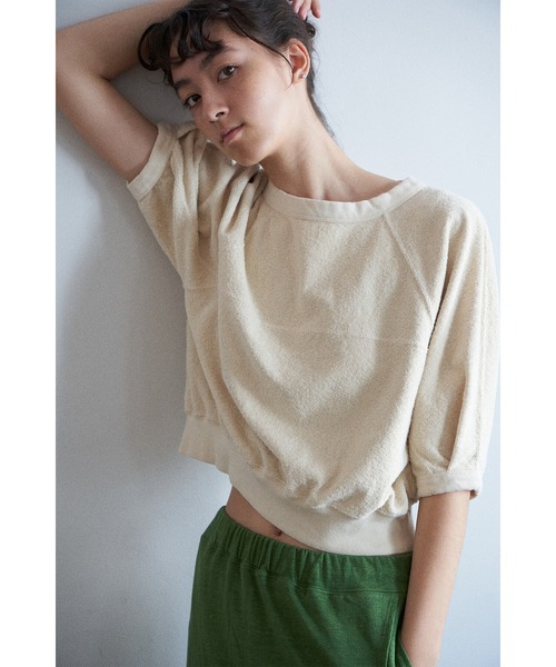 「UNFIL」 半袖カットソー 0 ナチュラル レディース_画像4