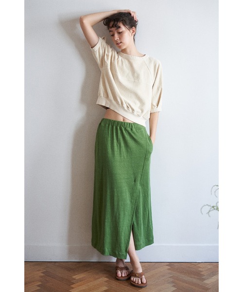 「UNFIL」 半袖カットソー 0 ナチュラル レディース_画像5