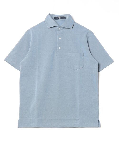 「SHIPS Colors」 半袖ポロシャツ X-LARGE ライトブルー メンズ_画像2