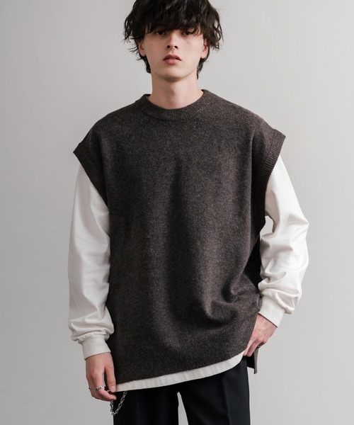 Rocky Monroe（ロッキーモンロー） ベスト ジレ オーバーサイズ ウール