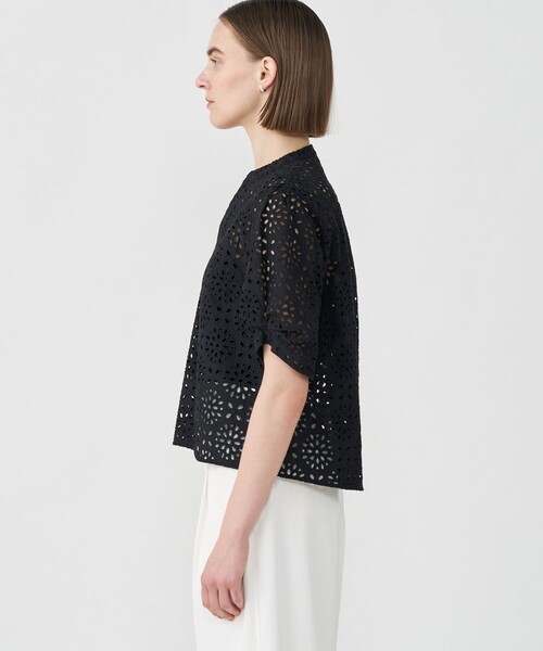 「BALLSEY」 半袖ブラウス 36 ブラック レディースの画像
