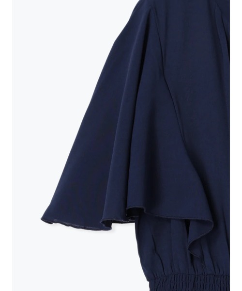 「Re-J&SUPURE」 半袖ワンピース - ネイビー レディース_画像2