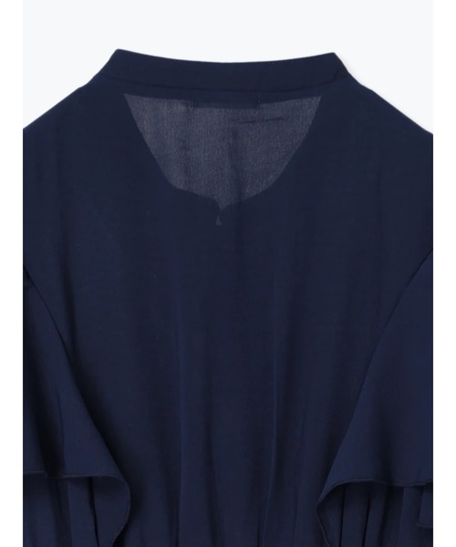 「Re-J&SUPURE」 半袖ワンピース - ネイビー レディース_画像4