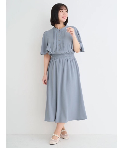 「Re-J&SUPURE」 半袖ワンピース - ネイビー レディース_画像6