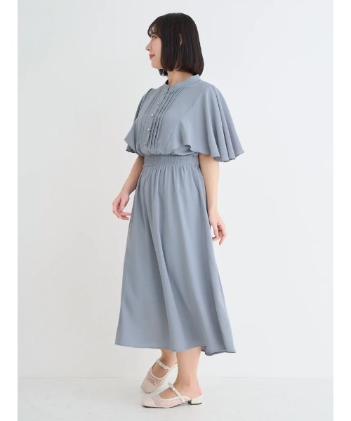 「Re-J&SUPURE」 半袖ワンピース - ネイビー レディース_画像9