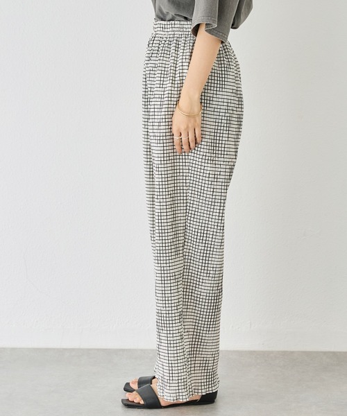 「LAVEANGE」 イージーパンツ LL オフホワイト レディース_画像3