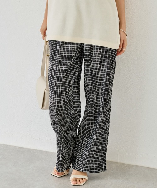 「LAVEANGE」 イージーパンツ LL オフホワイト レディース_画像8