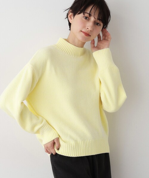 Dessin（デッサン） ニット セーター 「洗える」ハイネックベロア