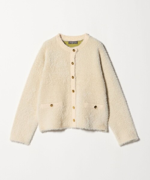 A DAY IN THE LIFE カーディガン ダブルフェイス フェザー