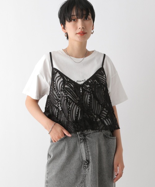「LEPSIM」 キャミソールブラウス FREE アイボリー レディース_画像8