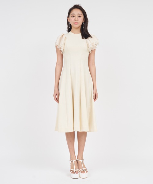 「ROYAL PARTY」 半袖ワンピース SHORT オフホワイト レディース_画像2