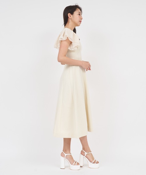 「ROYAL PARTY」 半袖ワンピース SHORT オフホワイト レディース_画像3