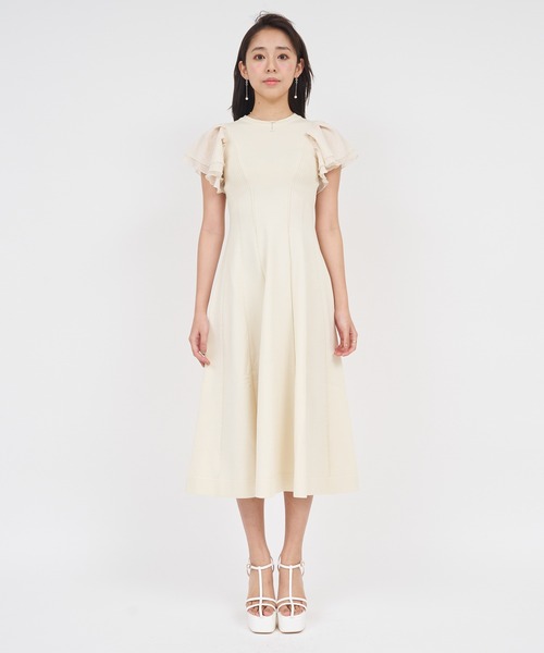 「ROYAL PARTY」 半袖ワンピース SHORT オフホワイト レディース_画像8