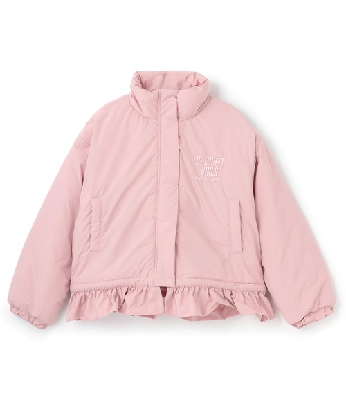 by LOVEiT ダウン アウター 裾フリル中綿ブルゾン キッズ 子供服