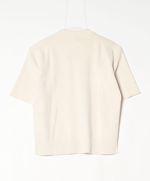「ebure」 半袖ニット - ホワイト レディース_画像2