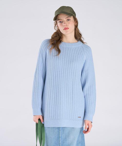 To b. by agnes ニット セーター 「Outlet」ラグランスリーブ プル