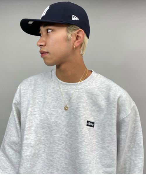 「OBEY」 スウェットカットソー M パープル メンズ_画像7