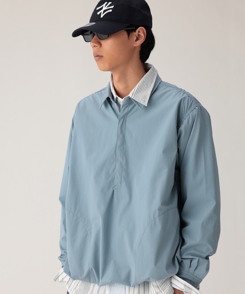 beams シャツ　メンズ　オーバー　サイズ　レディース BEAMS（ビームス） シャツ テック プルオーバー シャツ メンズ