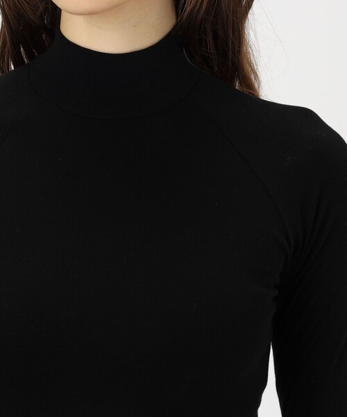 ワンピース ストレッチ ロータス モックネック ドレス WLSR6821_6
