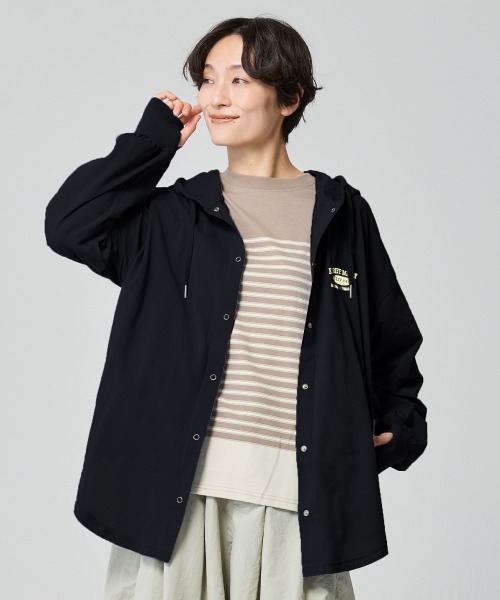 レディース　パーカーモッズコート　セシカブルー CECICA BLUE セシカブルー | . パリッとした質感が春らしいタフタの