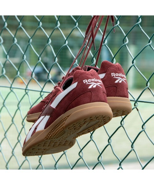 「Reebok」 ローカットスニーカー 25.5cm マルーン メンズ_画像2