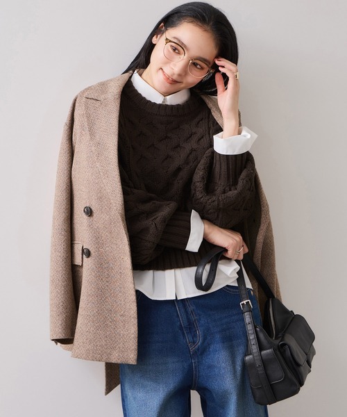 MM6ローゲージクロップドニットS MM6 Maison Margiela (エムエムシックス メゾン マルジェラ) ダメージ