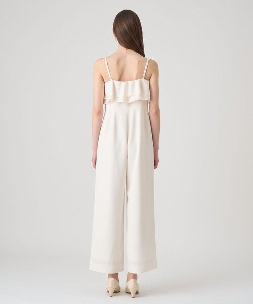 ANAYI（アナイ） サロペット オーバーオール ダブルクロスフリル