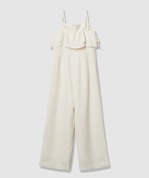 ANAYI（アナイ） サロペット オーバーオール ダブルクロスフリル