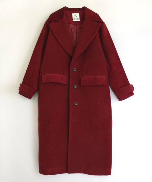 「RNA-N」 チェスターコート MEDIUM レッド レディース_画像8