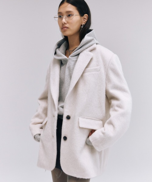 JOSE MOON（ジョゼムーン） チェスターコート 38 ホワイト レディース