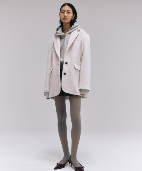 JOSE MOON（ジョゼムーン） チェスターコート 38 ホワイト レディース