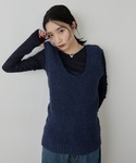ニット セーター モヘアライクニットベスト レ...の詳細画像4