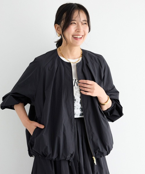 「BARNYARDSTORM」 ナイロンブルゾン 1 ブラック レディース_画像3