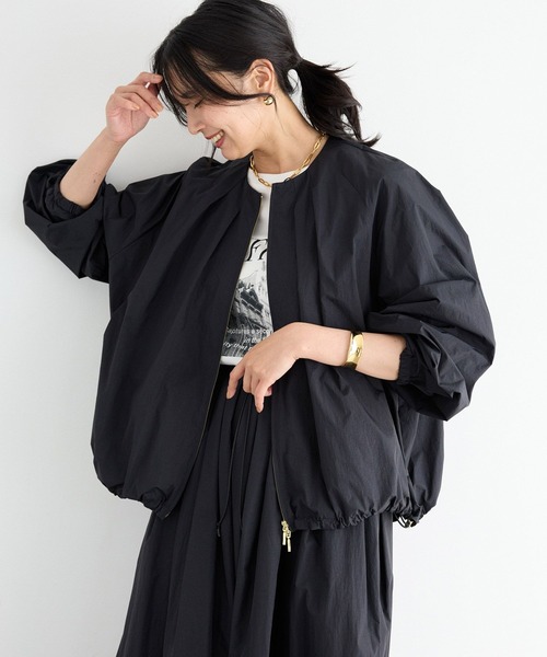 「BARNYARDSTORM」 ナイロンブルゾン 1 ブラック レディース_画像5