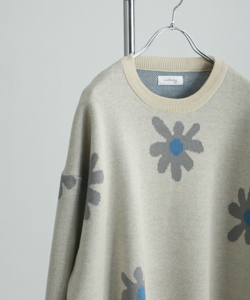 「Nilway」 長袖ニット MEDIUM チャコール メンズ_画像5