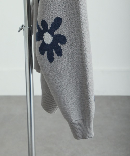 「Nilway」 長袖ニット MEDIUM チャコール メンズ_画像7