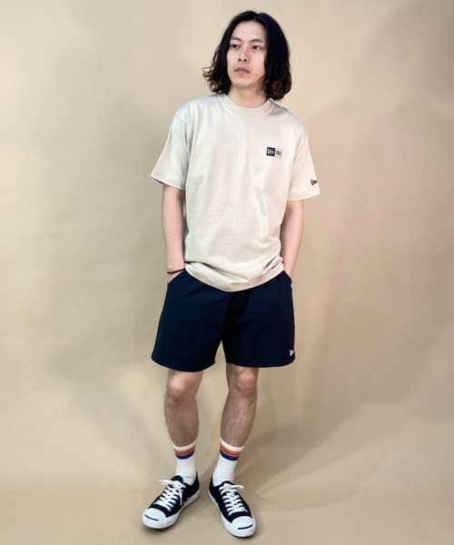 「NEW ERA」 半袖Tシャツ L ベージュ メンズ_画像2